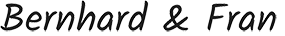 Signatures Fran and Bernhard
